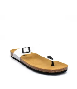 Versatile White Vinyl Thong Sandal