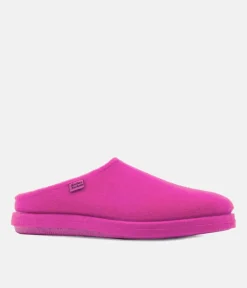 Very comfortable Fuchsia Felt Slippers with footbed