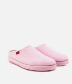 Very comfortable Pink Felt Slippers with footbed