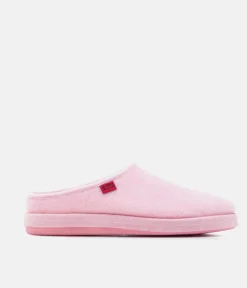 Very comfortable Pink Felt Slippers with footbed