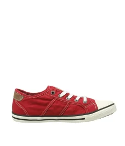 Vintage Red Lace Up Trainer