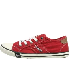 Vintage Red Lace Up Trainer