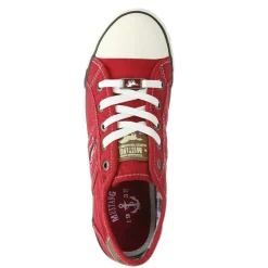 Vintage Red Lace Up Trainer