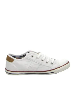 Vintage Style White Lace Up Trainer