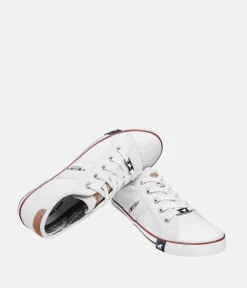 Vintage Style White Lace Up Trainer
