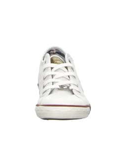 Vintage Style White Lace Up Trainer