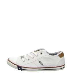 Vintage Style White Lace Up Trainer