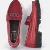 Vittoria Mengoni Beautiful Red Leather Loafers