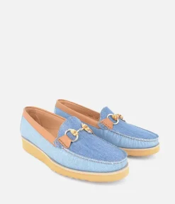Vittoria Mengoni Beautiful Denim Combi Loafers