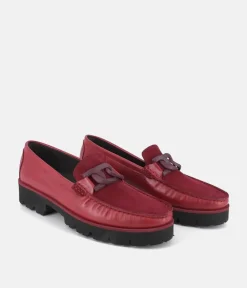 Vittoria Mengoni Beautiful Red Leather Loafers