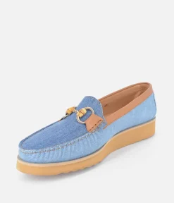 Vittoria Mengoni Beautiful Denim Combi Loafers
