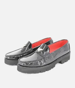 Vittoria Mengoni Black Patent Dressy Loafers