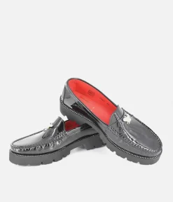 Vittoria Mengoni Black Patent Dressy Loafers