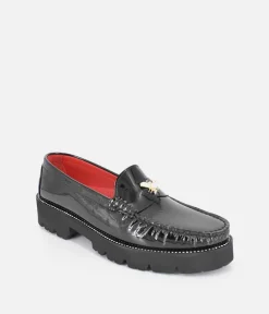 Vittoria Mengoni Black Patent Dressy Loafers