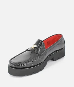 Vittoria Mengoni Black Patent Dressy Loafers