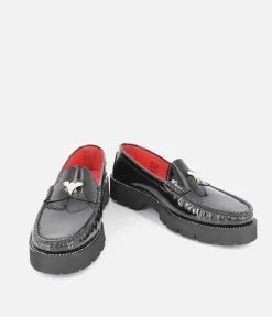 Vittoria Mengoni Black Patent Dressy Loafers