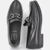 Vittoria Mengoni Classic Black Leather Loafers