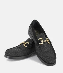 Vittoria Mengoni Dressy Black Leather Loafers