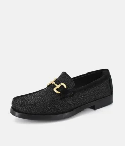 Vittoria Mengoni Dressy Black Leather Loafers