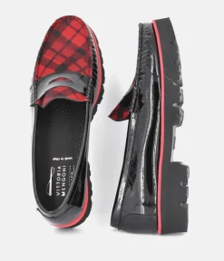 Vittoria Mengoni Gorgeous Black/Tartan Loafers
