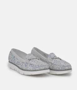 Vittoria Mengoni Gorgeous Grey Circle Loafers