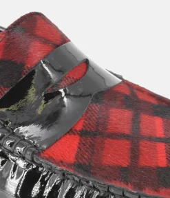 Vittoria Mengoni Gorgeous Black/Tartan Loafers