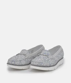 Vittoria Mengoni Gorgeous Grey Circle Loafers