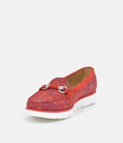Vittoria Mengoni Gorgeous Red Circle Loafers