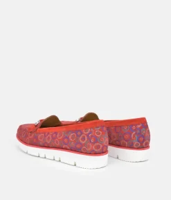 Vittoria Mengoni Gorgeous Red Circle Loafers