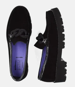 Vittoria Mengoni Premium Black Suede Loafers