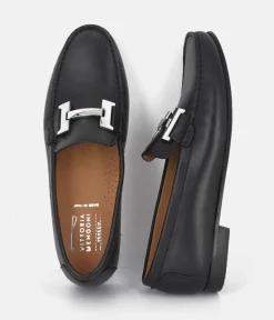 Vittoria Mengoni Premium Black Leather Loafers