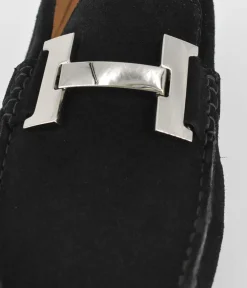 Vittoria Mengoni Premium Black Velour Loafers