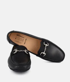 Vittoria Mengoni Premium Black Leather Loafers