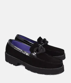 Vittoria Mengoni Premium Black Suede Loafers