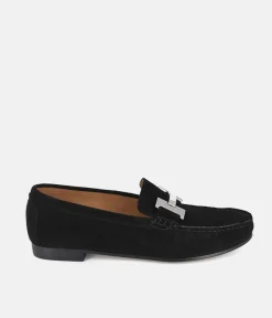 Vittoria Mengoni Premium Black Velour Loafers