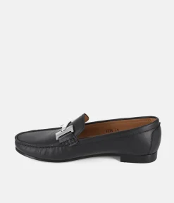 Vittoria Mengoni Premium Black Leather Loafers