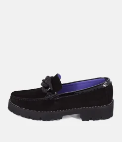 Vittoria Mengoni Premium Black Suede Loafers