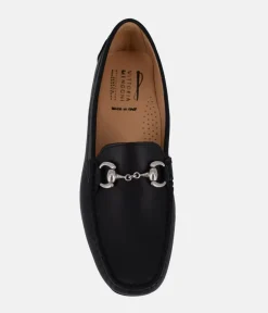 Vittoria Mengoni Premium Black Leather Loafers