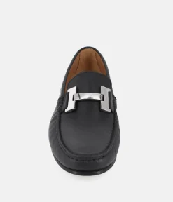 Vittoria Mengoni Premium Black Leather Loafers