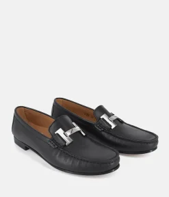 Vittoria Mengoni Premium Black Leather Loafers