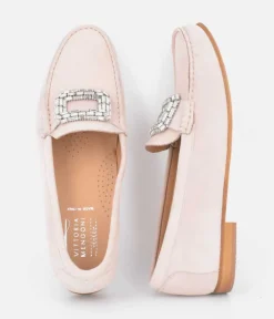 Vittoria Mengoni Stylish Beige Loafers