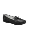 Waldlaufer Classic Black Loafer with Bow Detail