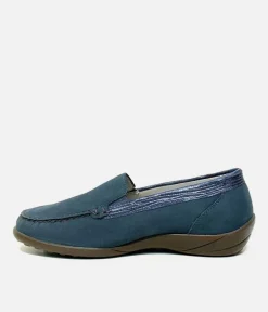 Waldlaufer Classic Jeans Blue Nubuck Loafers