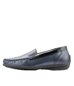 Waldlaufer Classic Wide Fit Navy Loafers