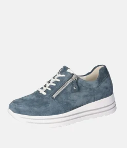 Waldlaufer Denim Blue Fashionable Sneakers