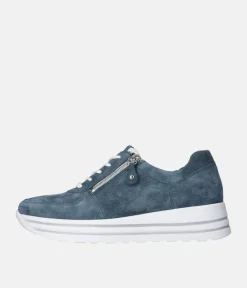 Waldlaufer Denim Blue Fashionable Sneakers
