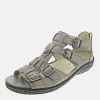 Waldlaufer Metallic Gold Gladiator Style Sandal