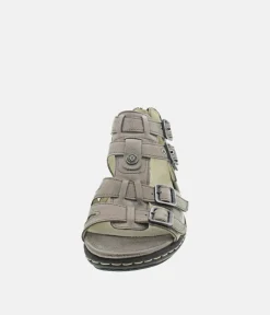 Waldlaufer Metallic Gold Gladiator Style Sandal