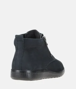 Waldlaufer Premium Navy Lace Up Ankle Boots