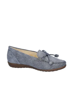 Waldlaufer Pretty Blue Loafer with Bow Detail